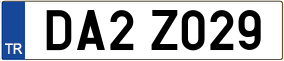 Truck License Plate